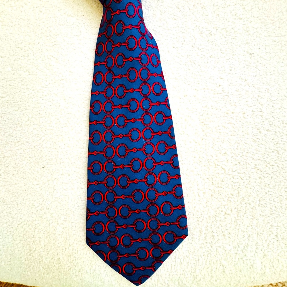 HERMÈS Vintage Silk Tie - Picture 4 of 11